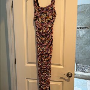 Lulu's Vibrant Floral Maxi Dress